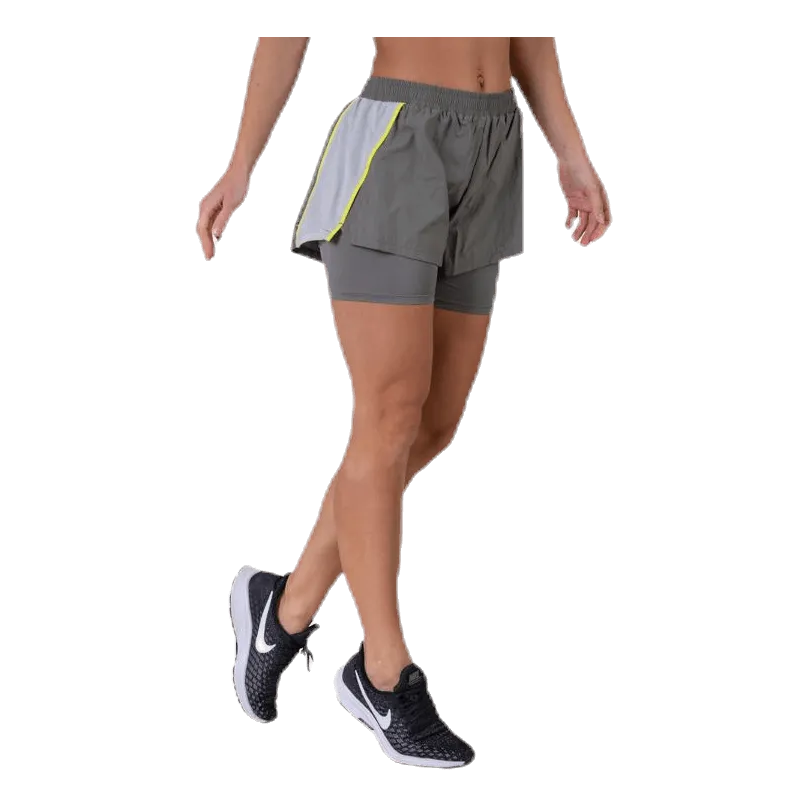 2-IN-1 Woven Shorts Grey