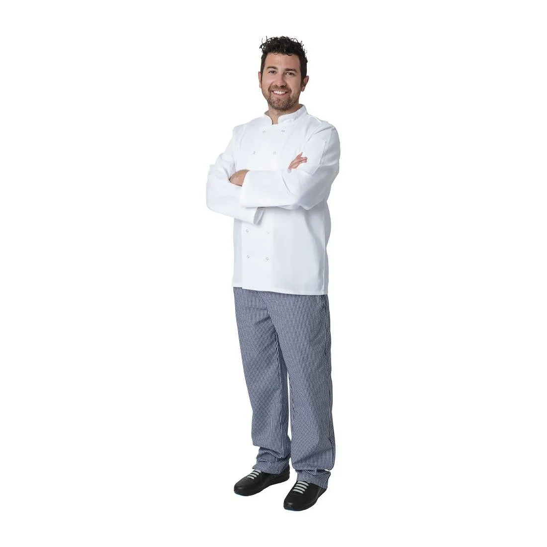 A134-S Whites Vegas Unisex Chefs Jacket Long Sleeve White S