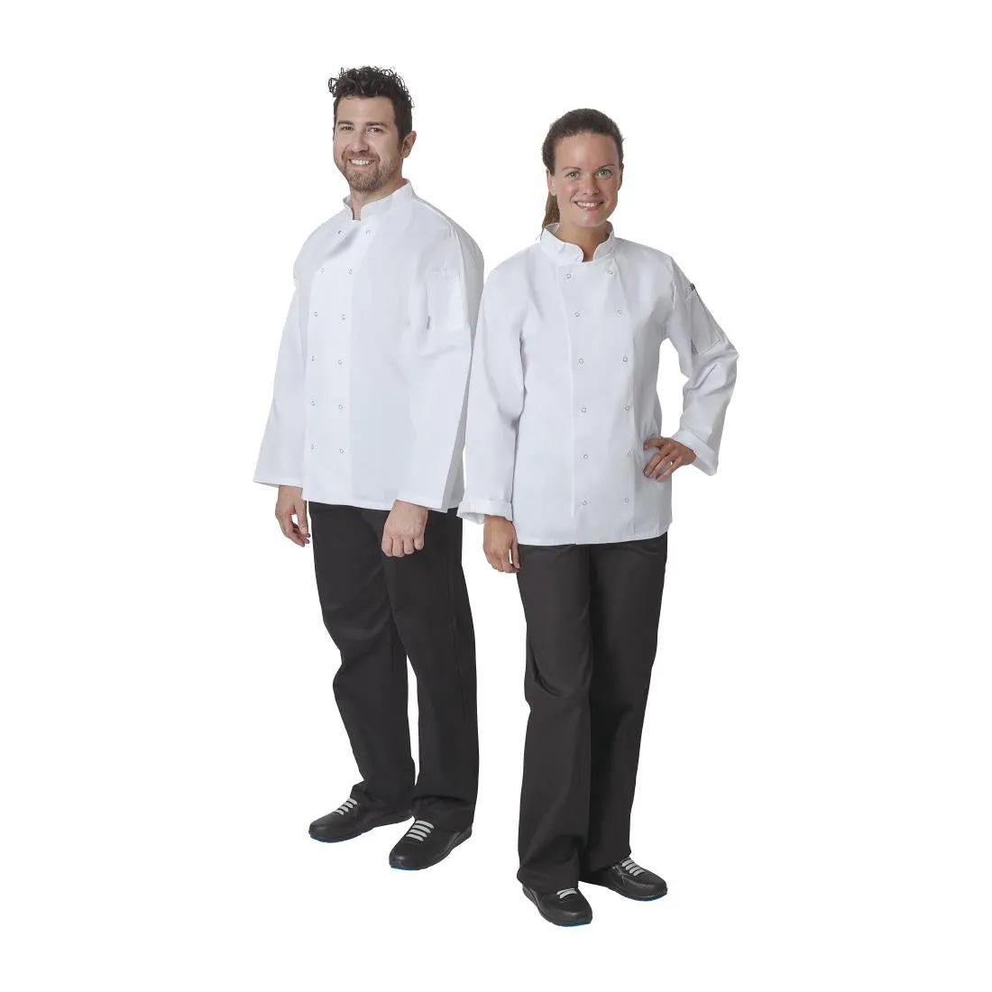 A134-S Whites Vegas Unisex Chefs Jacket Long Sleeve White S