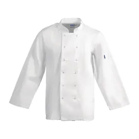 A134-S Whites Vegas Unisex Chefs Jacket Long Sleeve White S