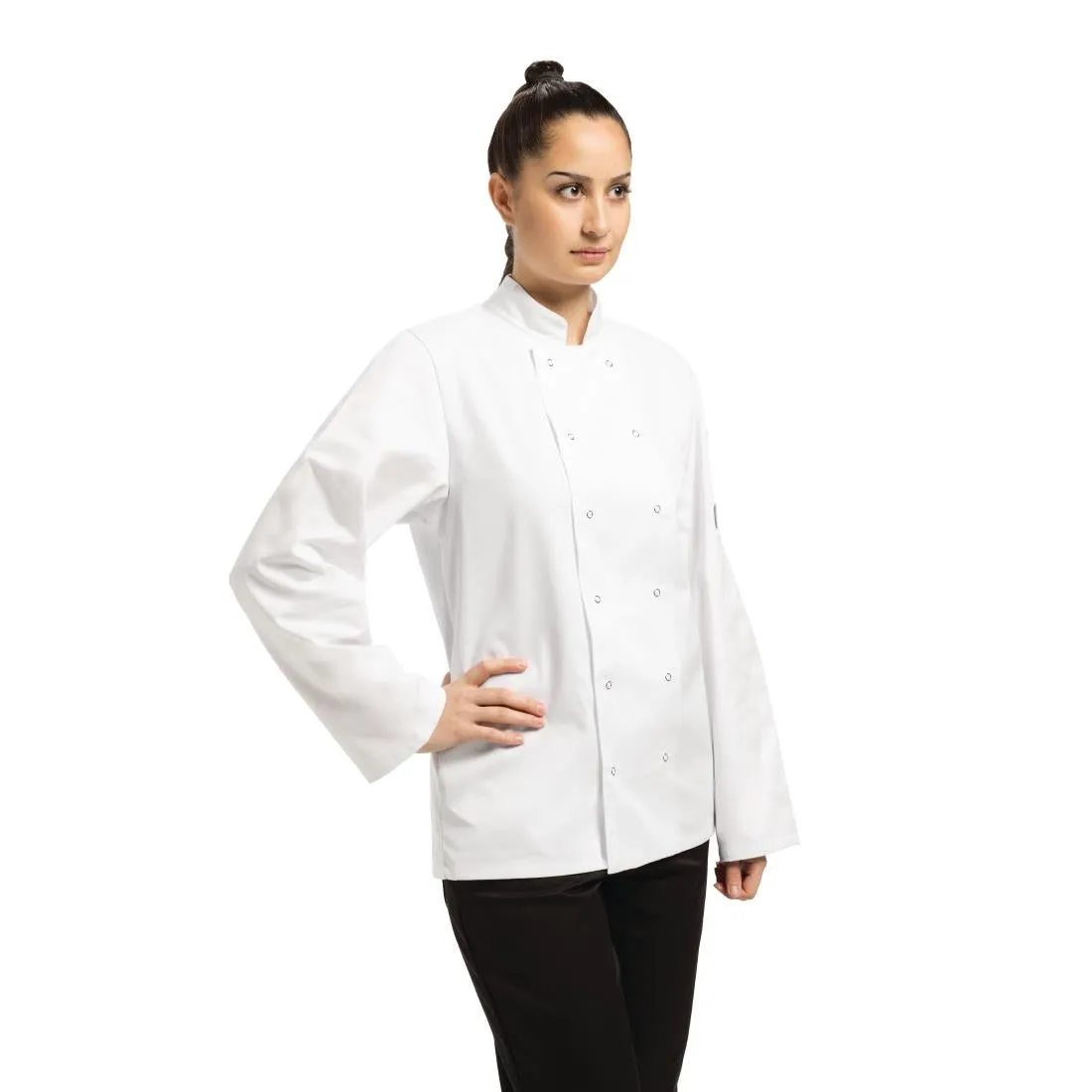 A134-S Whites Vegas Unisex Chefs Jacket Long Sleeve White S