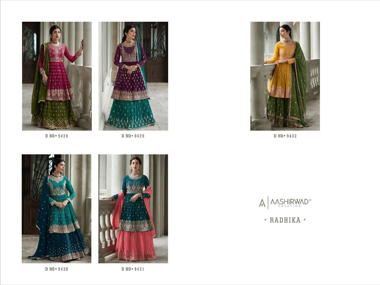 AASHIRWAD RADHIKA 9428 SERIES SALWAR SUIT