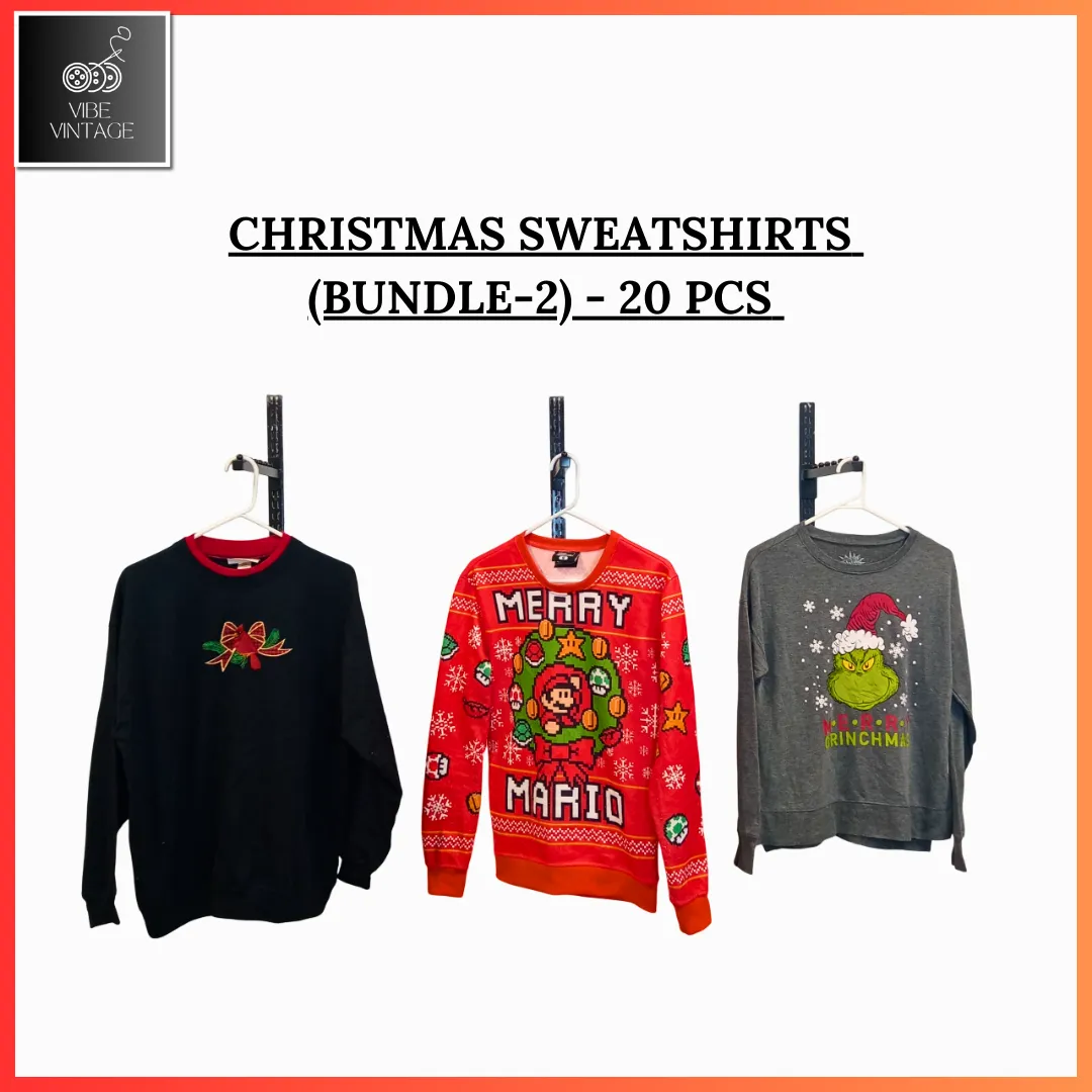 CHRISTMAS SWEATSHIRTS (BUNDLE 2) - 20 PCS