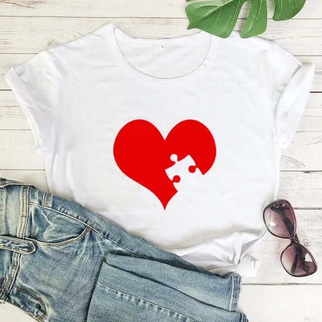 Couple Valentines Shirt Puzzle