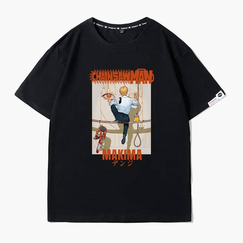 Denji Painting Makima Face T-Shirt Chainsaw Man