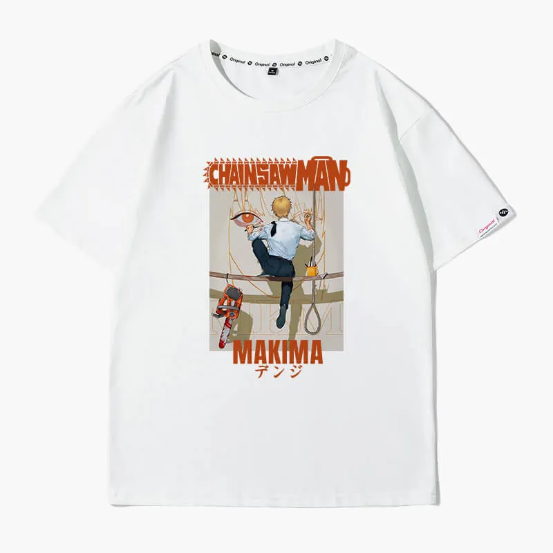 Denji Painting Makima Face T-Shirt Chainsaw Man