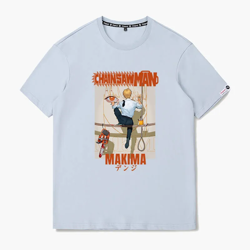 Denji Painting Makima Face T-Shirt Chainsaw Man