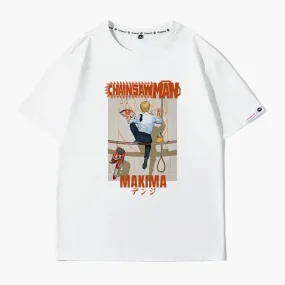 Denji Painting Makima Face T-Shirt Chainsaw Man