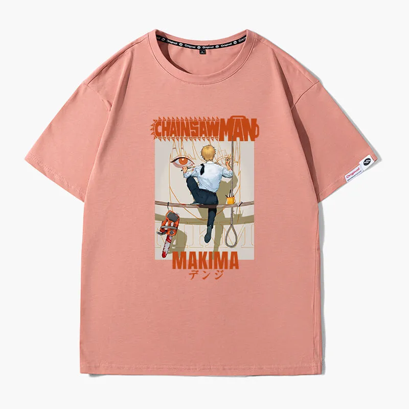 Denji Painting Makima Face T-Shirt Chainsaw Man