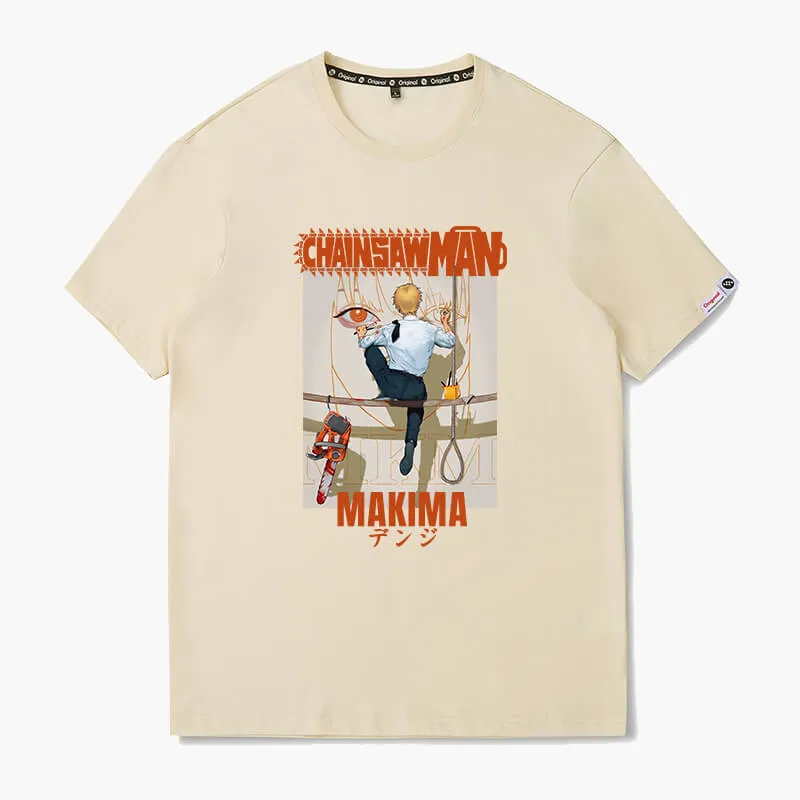 Denji Painting Makima Face T-Shirt Chainsaw Man
