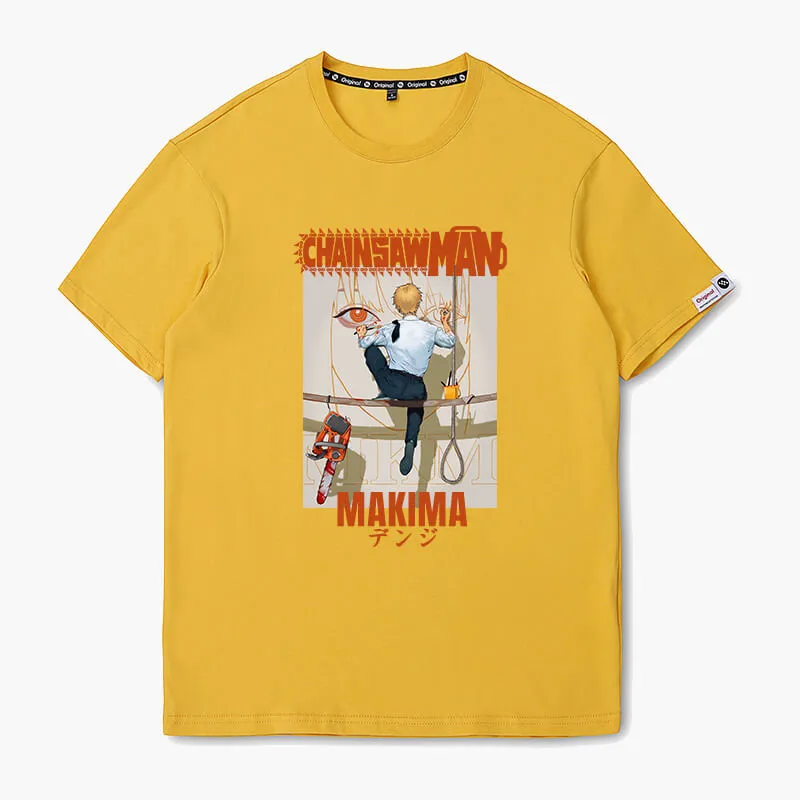 Denji Painting Makima Face T-Shirt Chainsaw Man