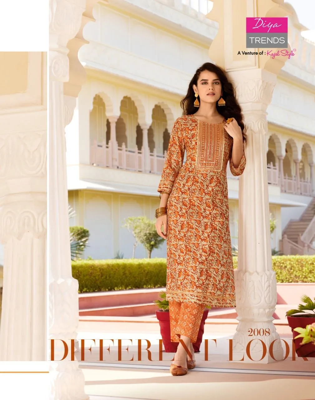 DIYA GOLDY VOL-2 CHANDERI FOIL PRINT SUIT