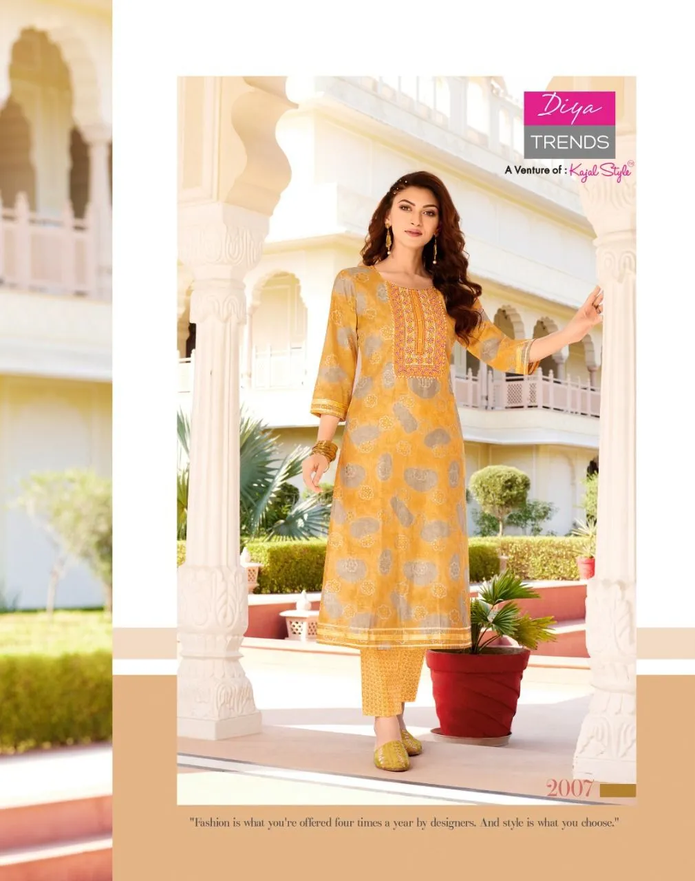 DIYA GOLDY VOL-2 CHANDERI FOIL PRINT SUIT