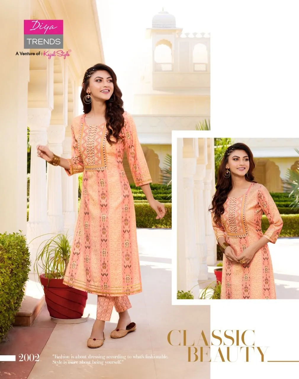 DIYA GOLDY VOL-2 CHANDERI FOIL PRINT SUIT