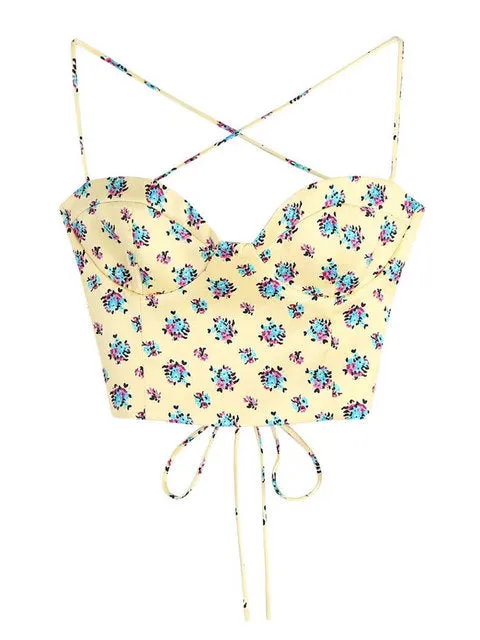 FLORAL CORSET TOP