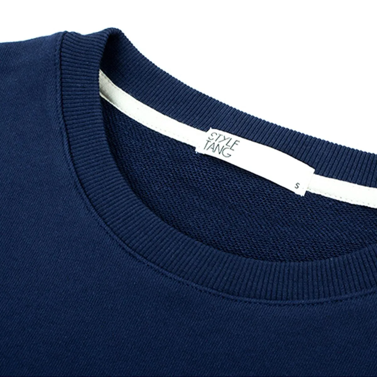 Forest Friends Embroidery Blue Sweatshirt