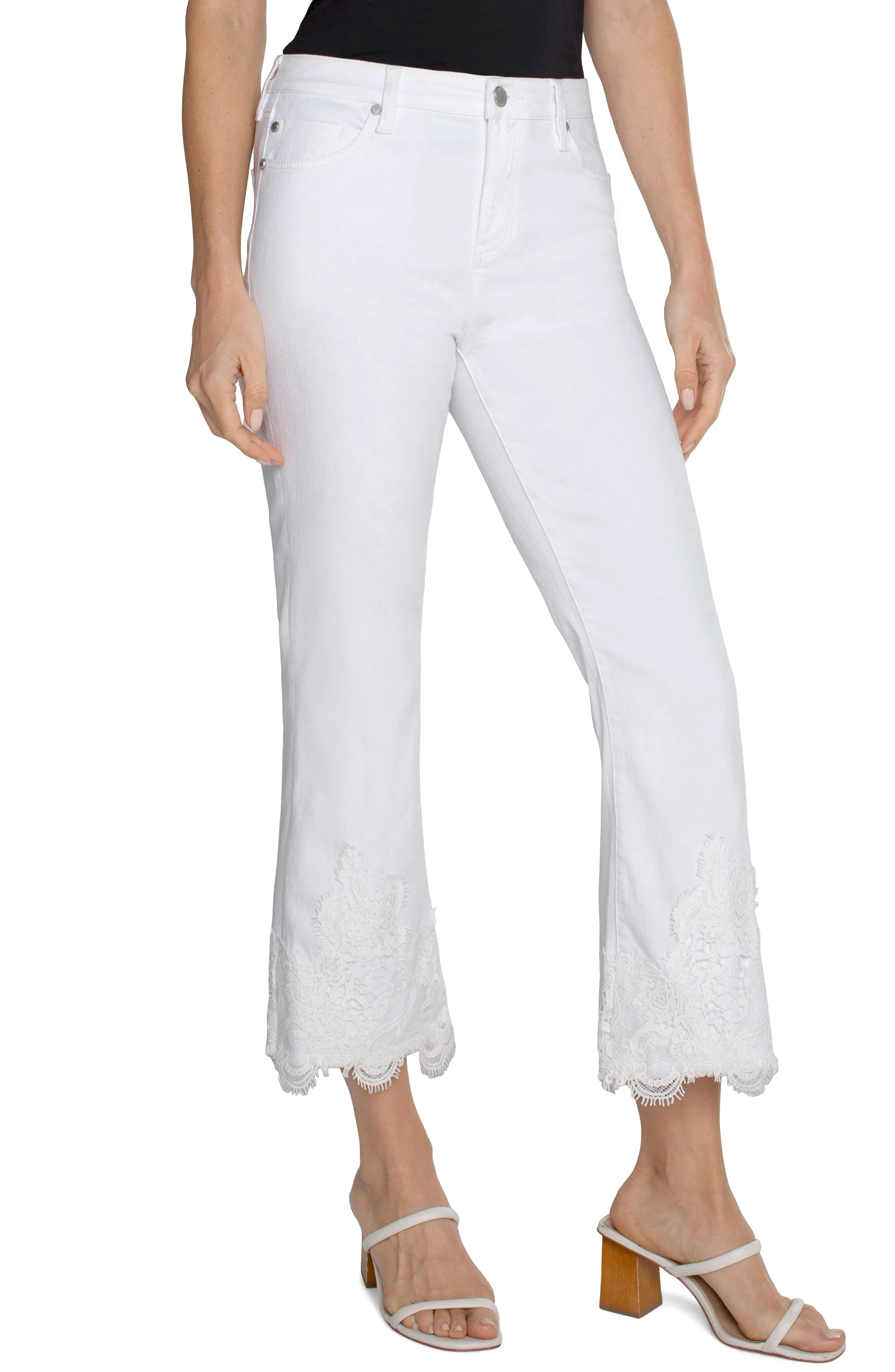 Hannah Lace Hem Jeans