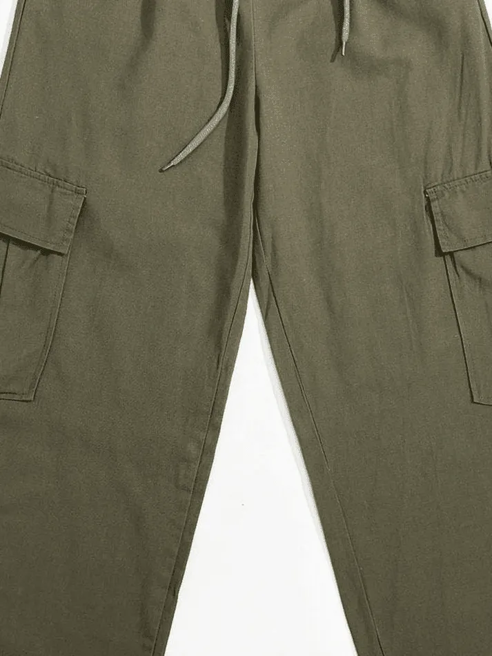 Joskaa Washed Pocket Straight Leg Pants