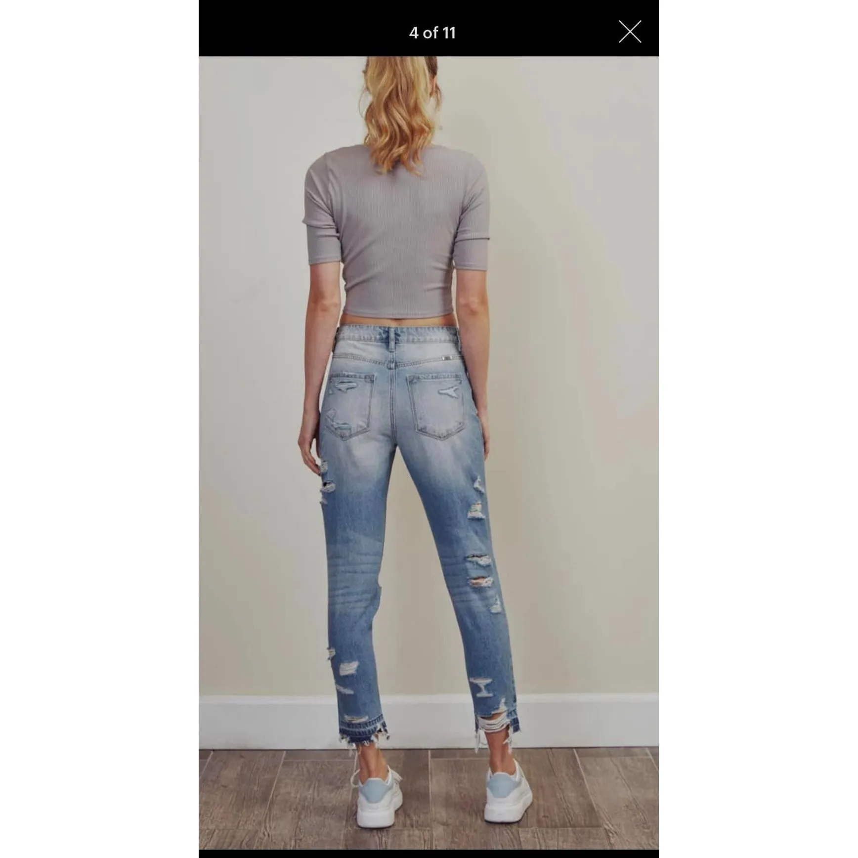Kancan Rainbow Thread destroyed Jeans ~ Now $45