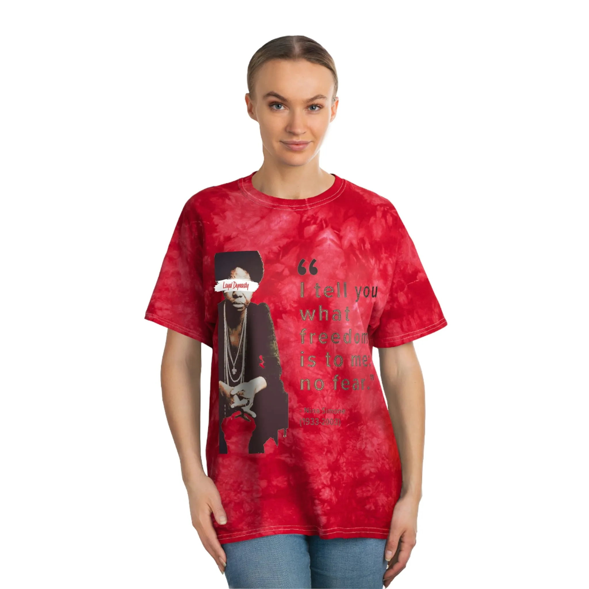 LD Freedom Fighter Tie-Dye Tee, Crystal