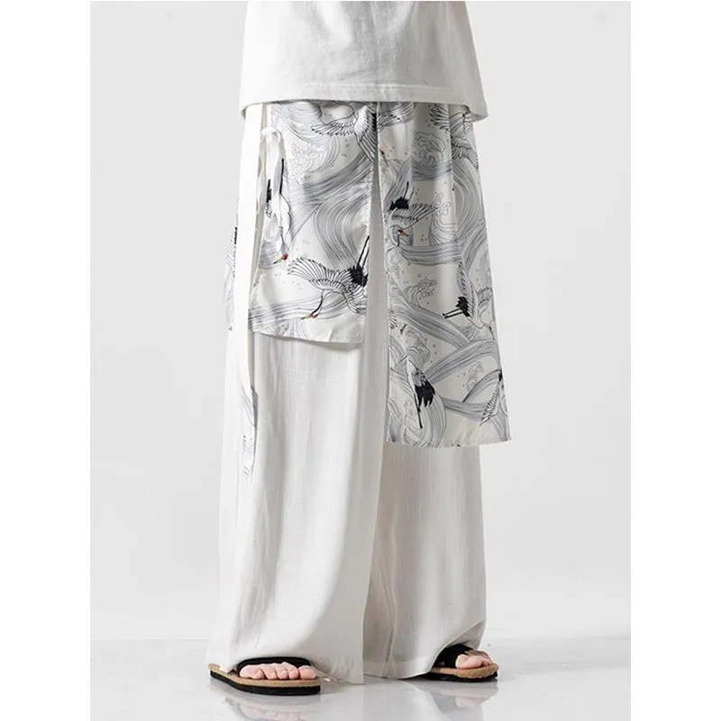 Loose Straight Hanfu Casual Pants