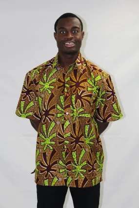 Men's African Wax Print Shirt