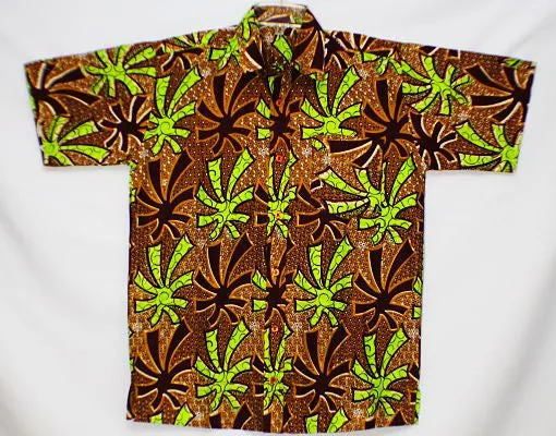 Men's African Wax Print Shirt