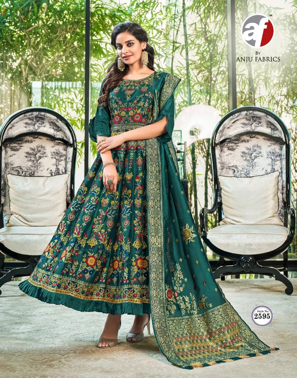 PHULKARI HEAVY PARTY WEAR GOWN