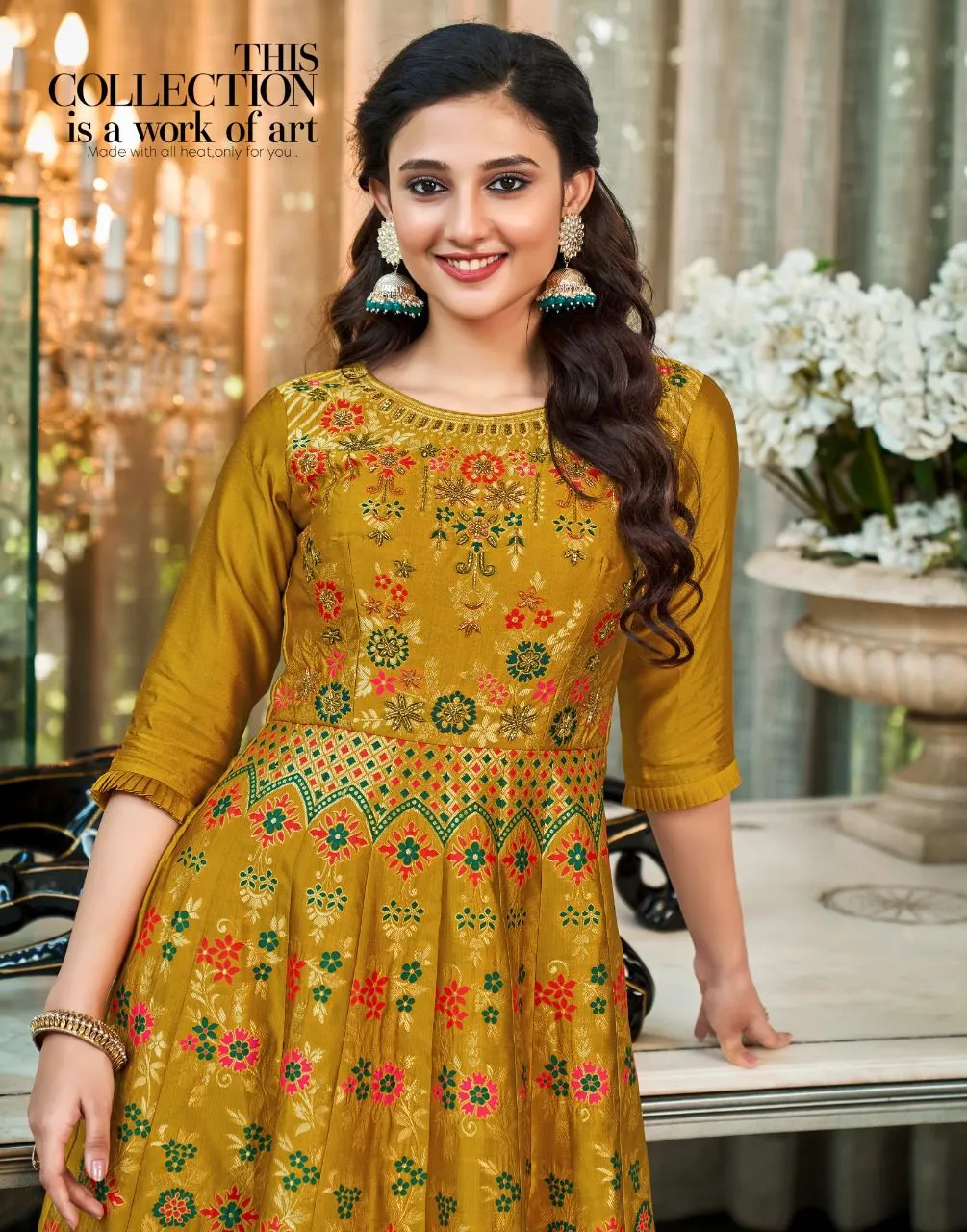 PHULKARI HEAVY PARTY WEAR GOWN