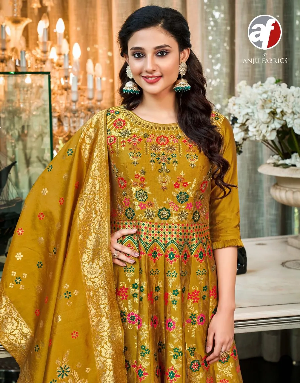 PHULKARI HEAVY PARTY WEAR GOWN