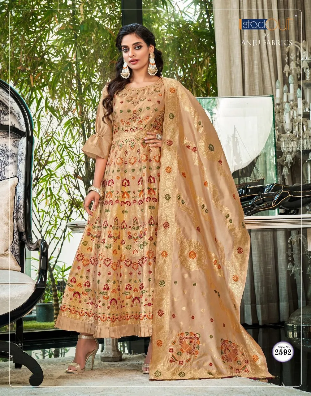 PHULKARI HEAVY PARTY WEAR GOWN