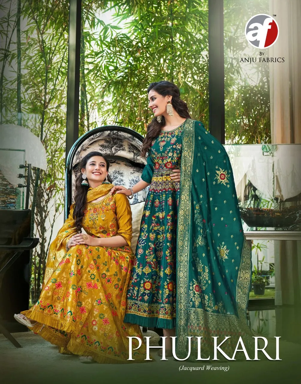PHULKARI HEAVY PARTY WEAR GOWN
