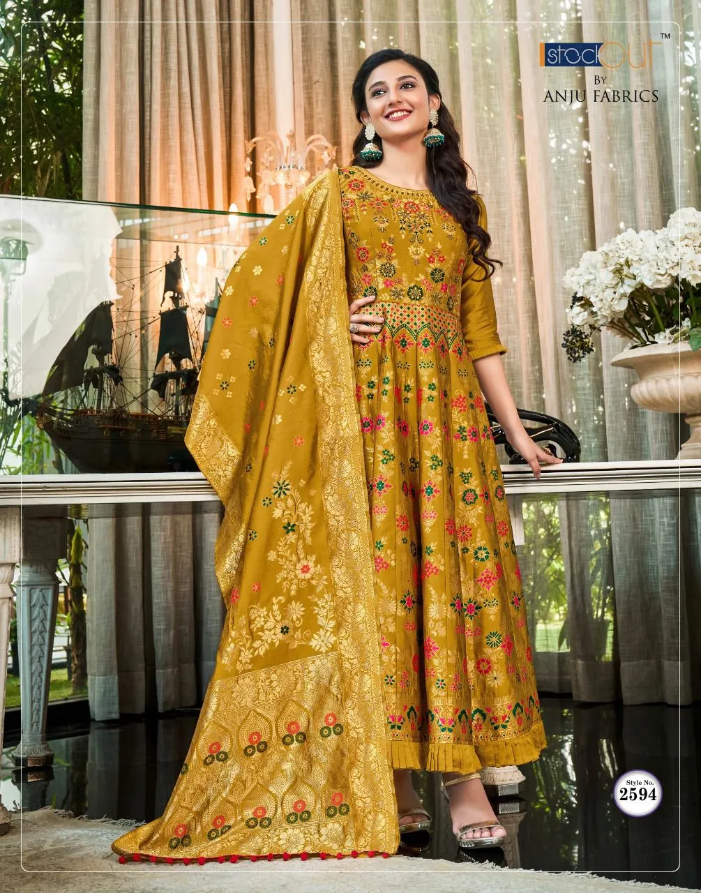 PHULKARI HEAVY PARTY WEAR GOWN