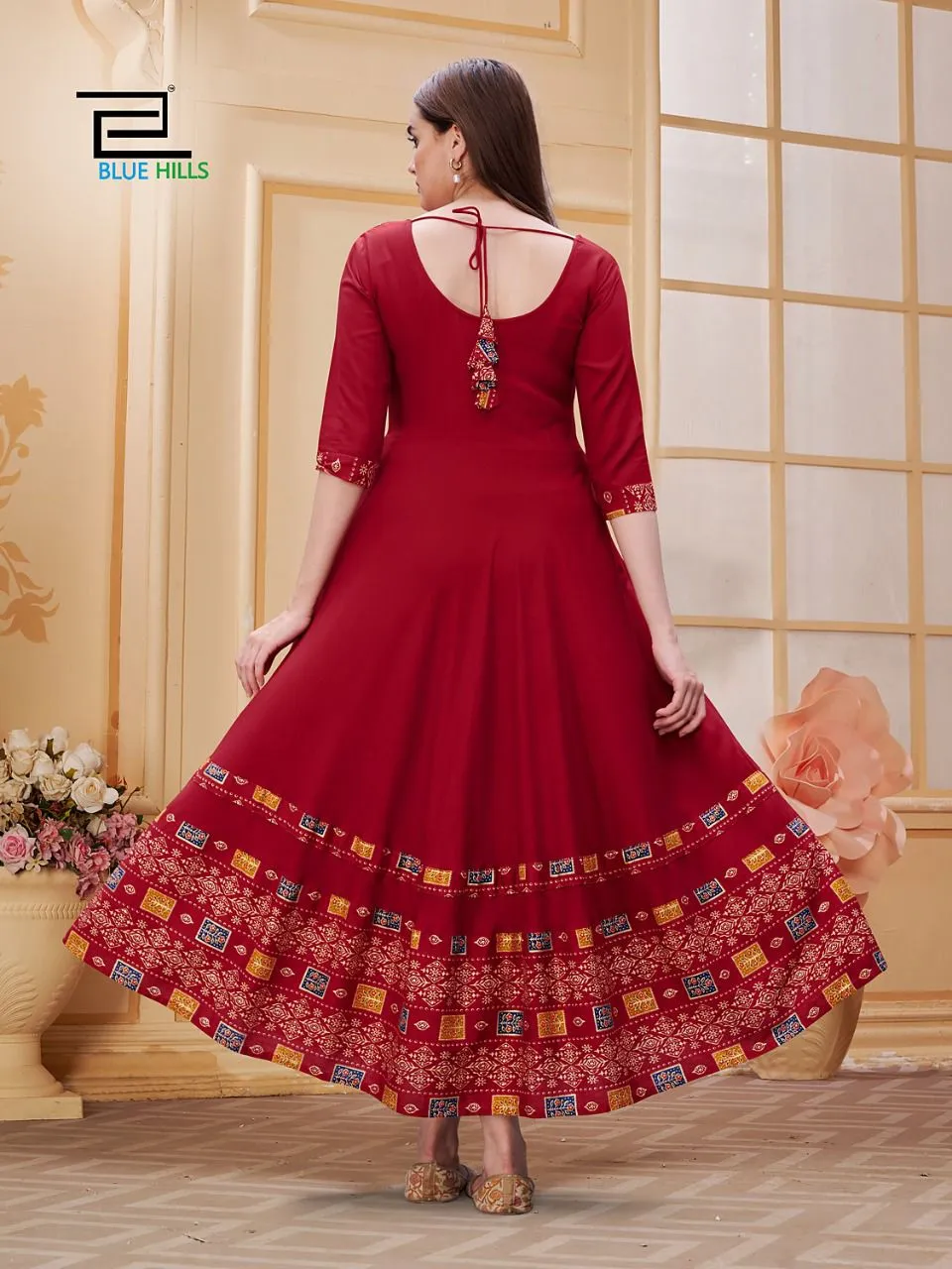 Princess Rayon dyed and print Suit