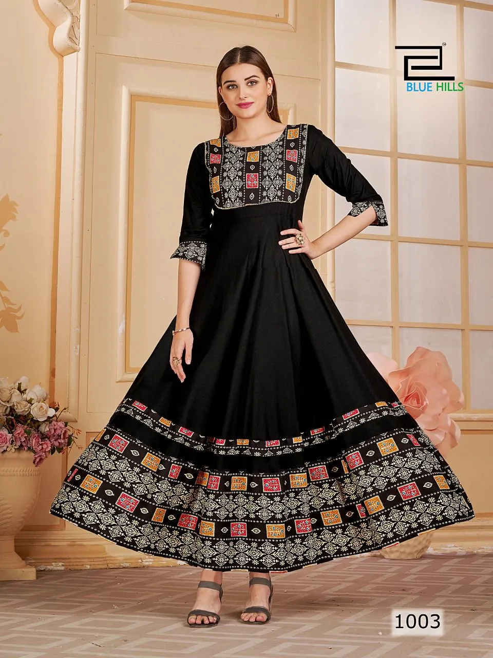 Princess Rayon dyed and print Suit