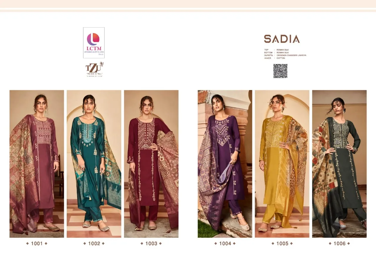 TZU SADIA ROMAN SILK SUIT