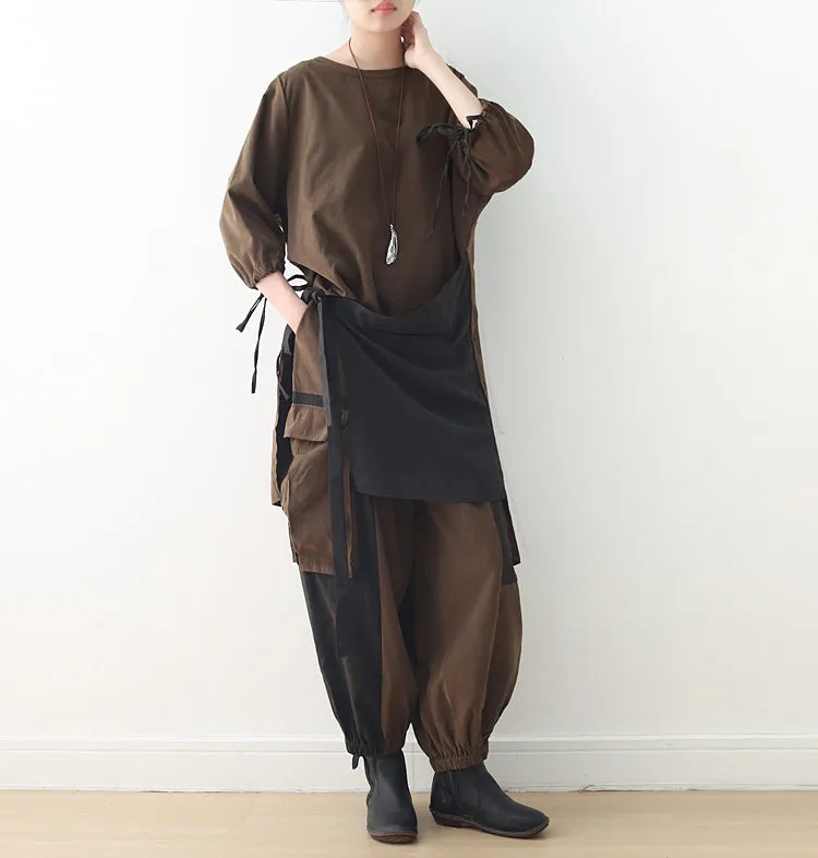Women Summer Suits Loose Women Wide Legs ATM962316